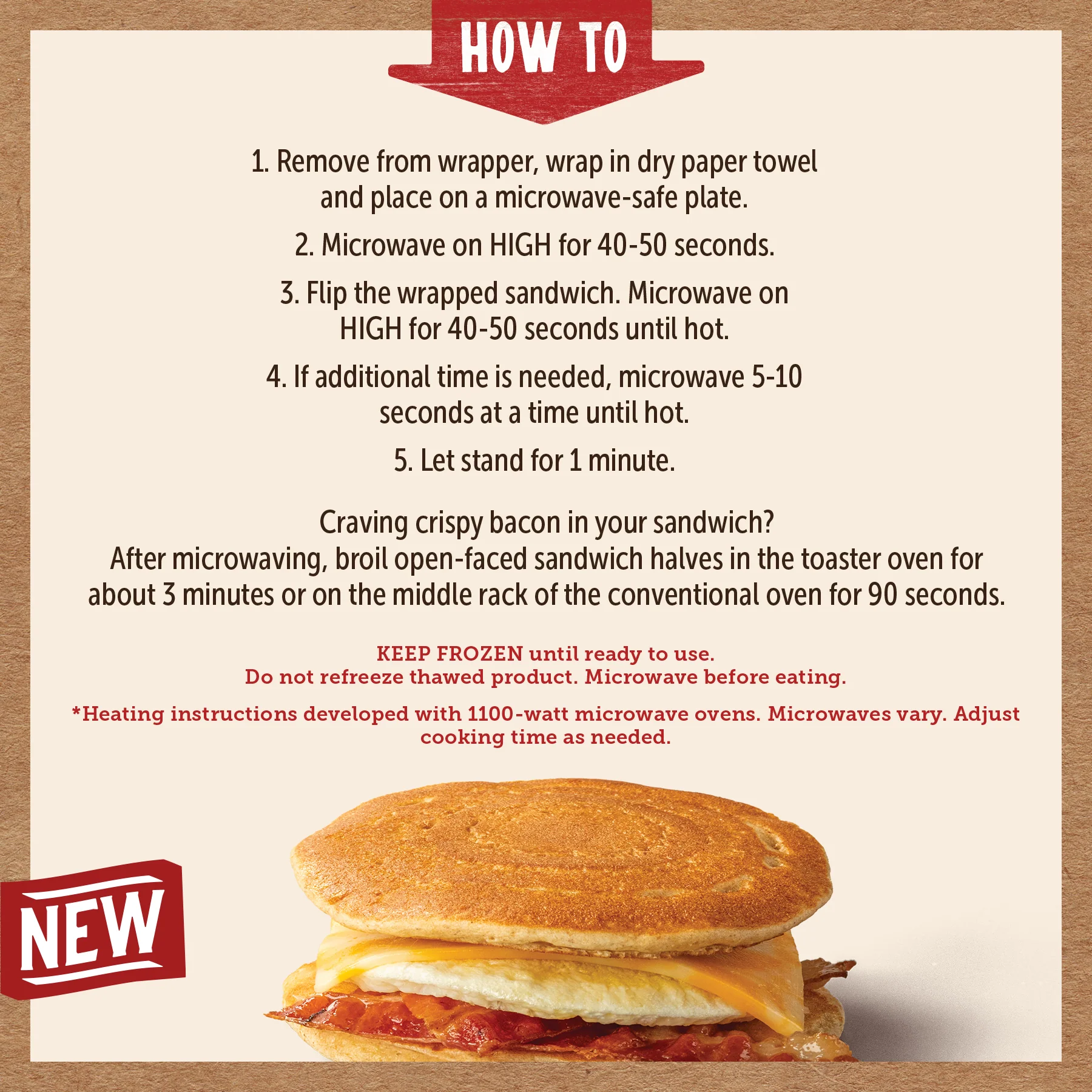 Bacon & Colby Jack Cheese Breakfast Sandwich - Image 4