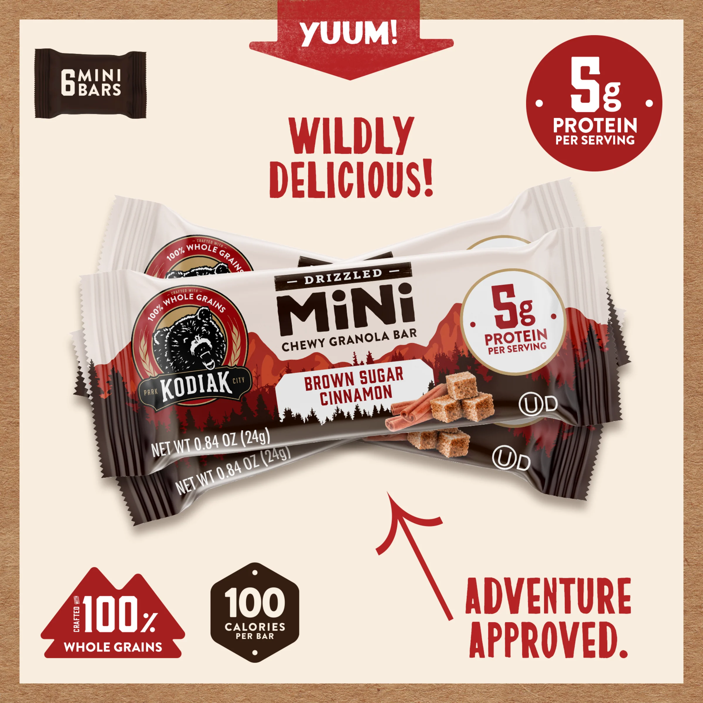 Brown Sugar Cinnamon Drizzled Mini Bars - Image 3