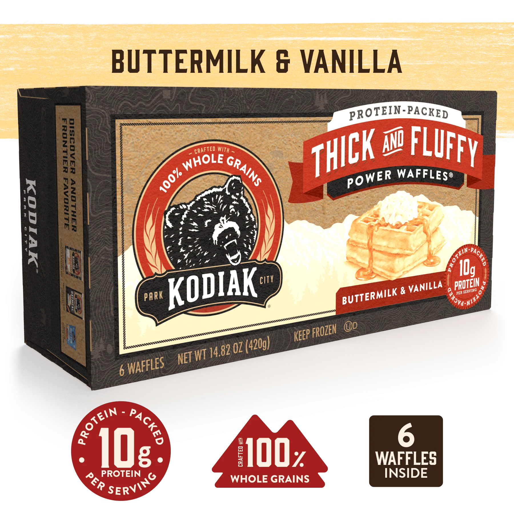 Buttermilk & Vanilla Thick and Fluffy Power Waffles - Image 2