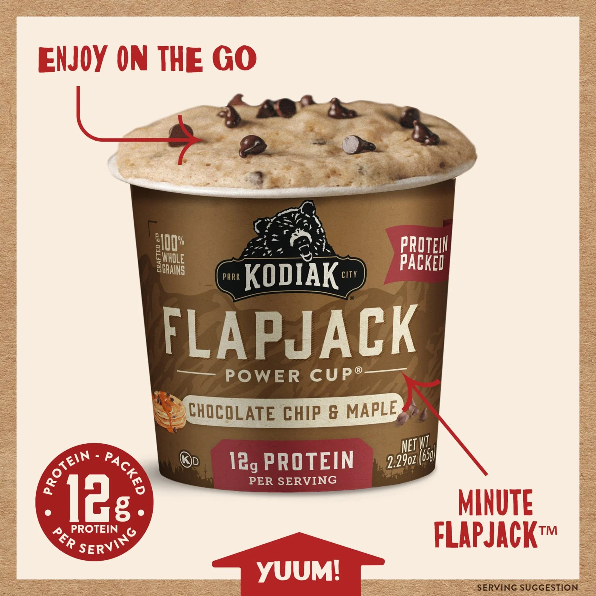 Chocolate Chip & Maple Flapjack Cup - Image 3