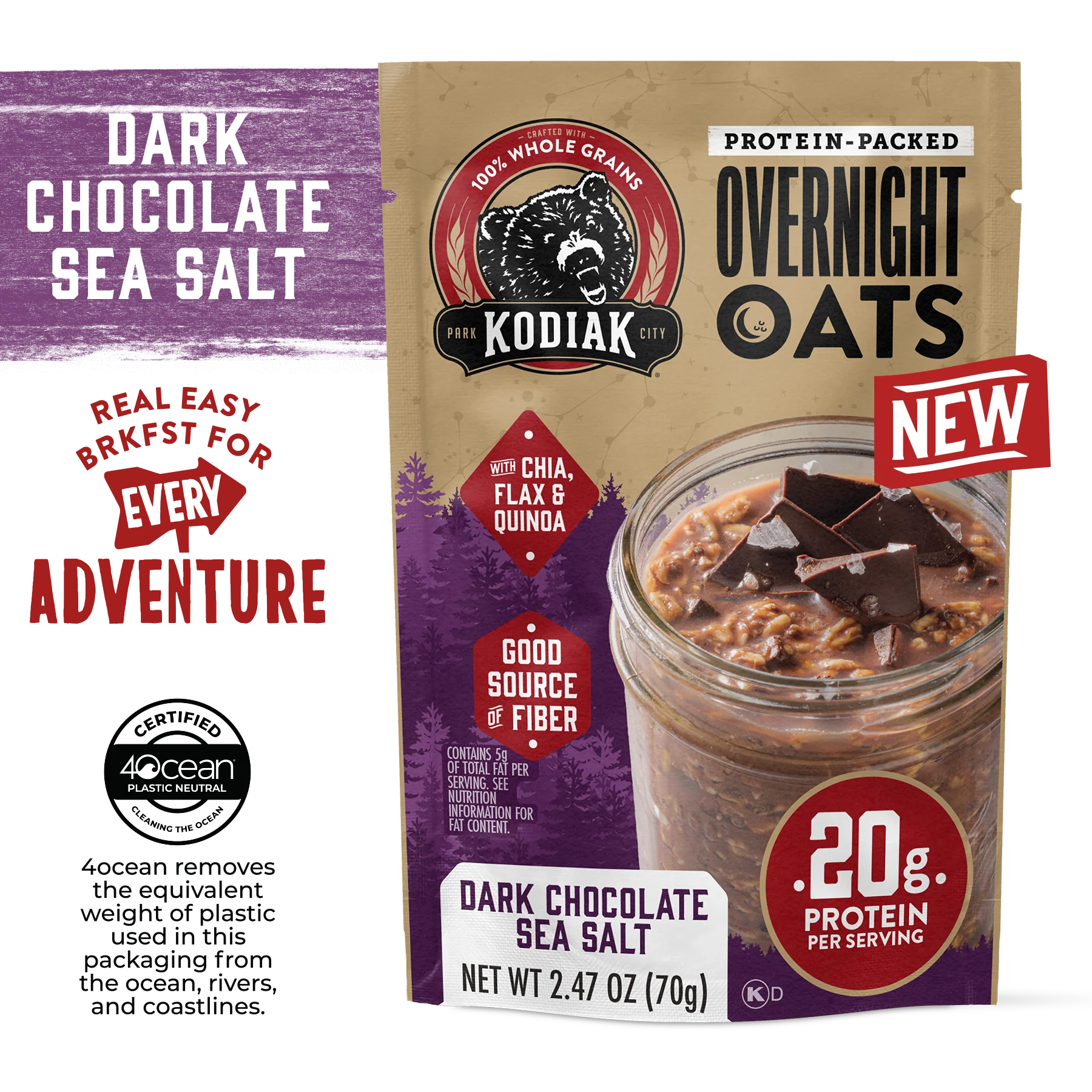 Dark Chocolate Sea Salt Overnight Oats - Image 2