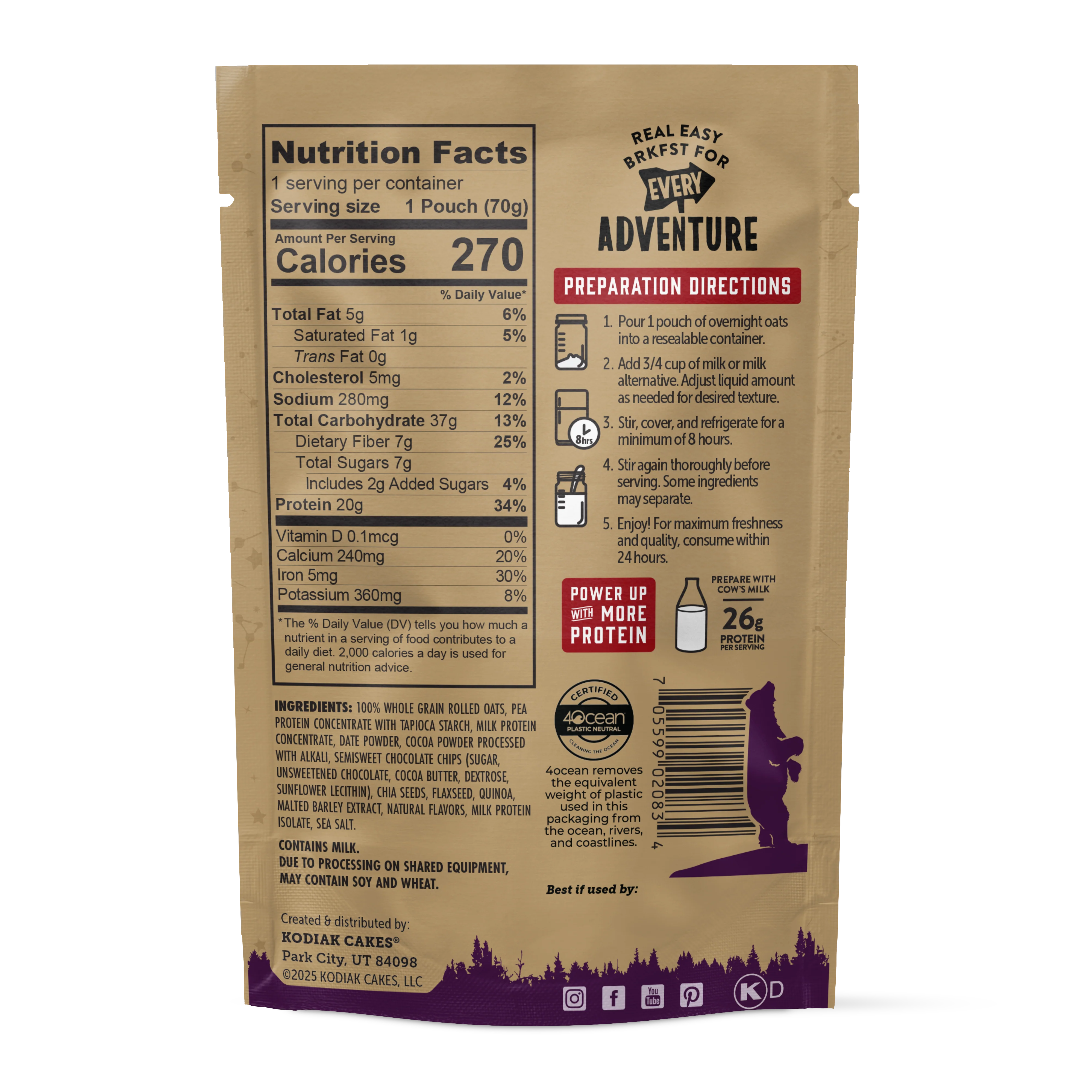 Dark Chocolate Sea Salt Overnight Oats - Image 3