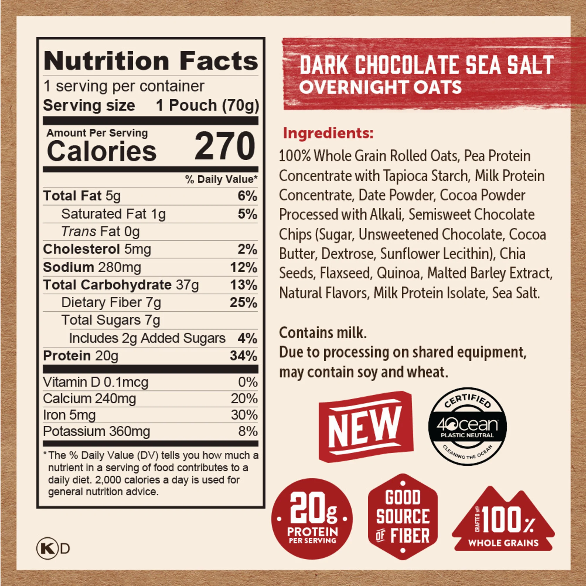 Dark Chocolate Sea Salt Overnight Oats - Image 6