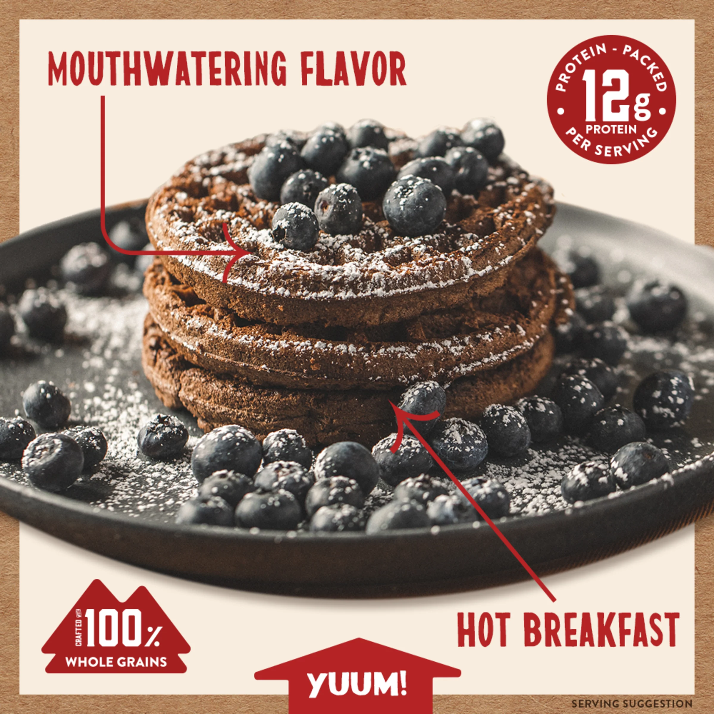 Dark Chocolate Power Waffles - Image 3