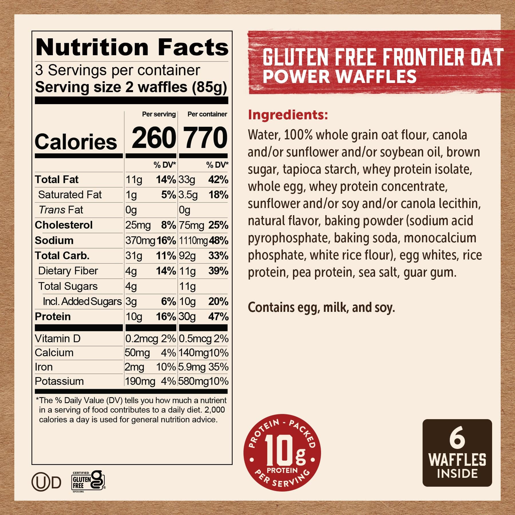 Gluten-Free Frontier Oat Power Waffles - Image 6