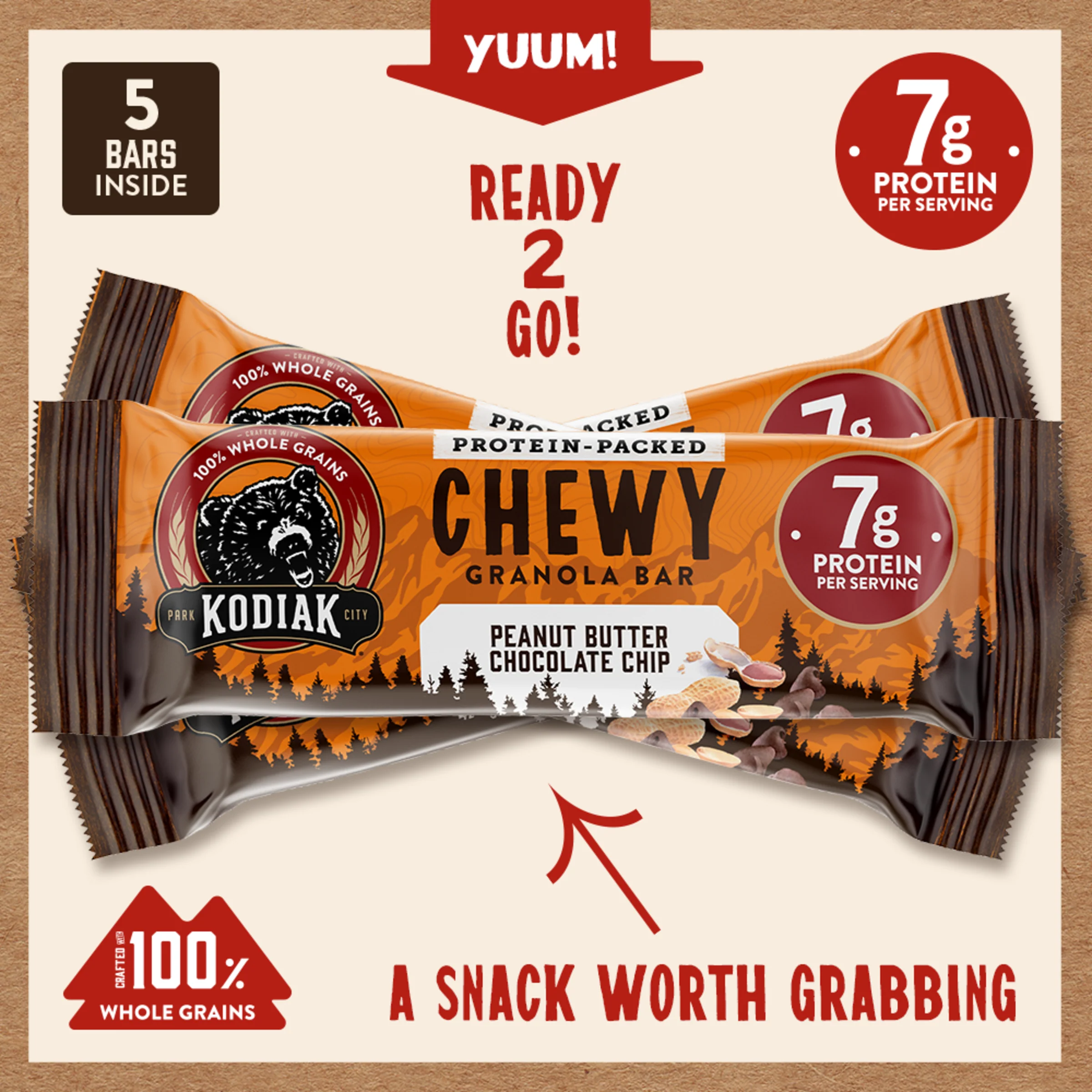 Peanut Butter Chocolate Chip Chewy Bars - Image 3